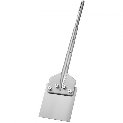 VEVOR Spachtelmeißel 63x15 cm, Flachmeißel mit SDS Max Schaft, Kompatibel mit Bohrhämmern, Wärmebehandelter 40Cr-Legierungsstahl, Bodenschaber zum Entfernen von Laminatböden, Fliesen & Mörtel
