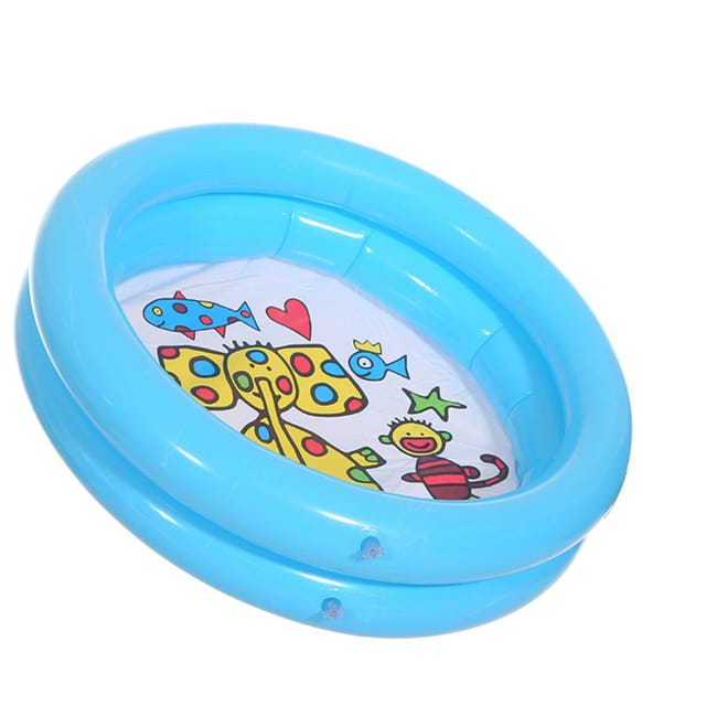 Tragbares Kinderschwimmbecken, Rutschfester Boden Und Mittelkissen, (60 Cm, 0,2 Mm Pvc)
