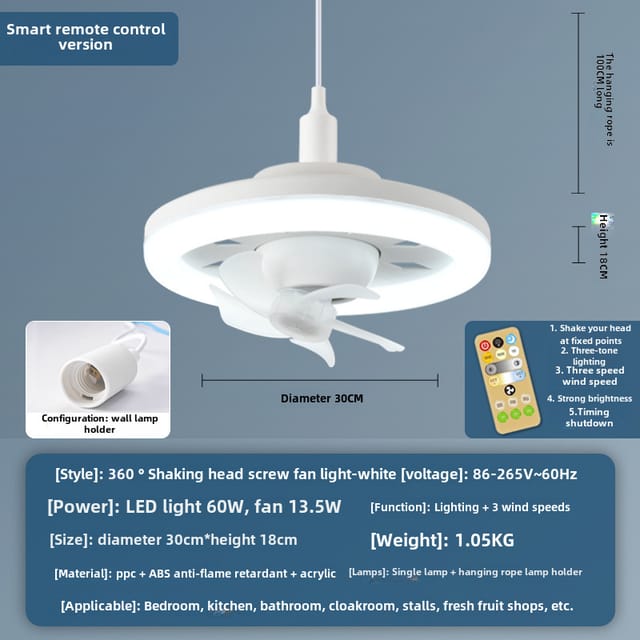 Moderne Und Schlichte Deckenleuchte Mit Schraubanschluss Für Das Schlafzimmer, Runde, Energiesparende Deckenleuchte (60 W, Netzkabel, Fernbedienung, Farbdimmer)