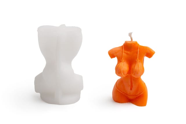 Silikon-kerzenform Für Frauen, 6,2 X 5,3 X 9,2 Cm