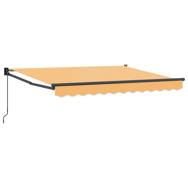 Ausziehbare Markise Sand 4,5 × 3 M Polyester Und Aluminium Vidaxl