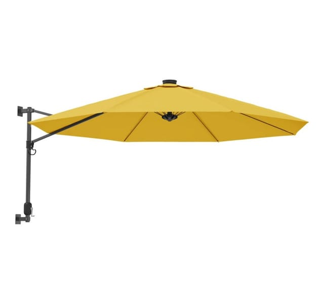 Wand-sonnenschirm Gelb 290 Cm Vidaxl