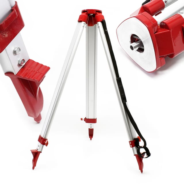 Wiltec Stativ Für Kreuzlinienlaser, Ausziehbar, 470-1625 Mm, Ausstellbar 70-1440 Mm, Standfuß Für Linienlaser Und Kreuzlaser, Dreifuß Aus Aluminium