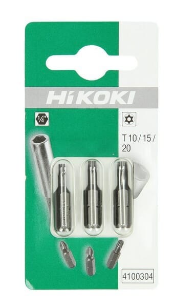 Torx-bits 1/4" T10/t15/t20-25 Mm Hikoki 4100304