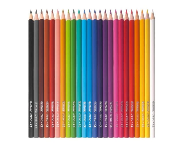 herlitz Dreikantbuntstifte lackiert 24er Set