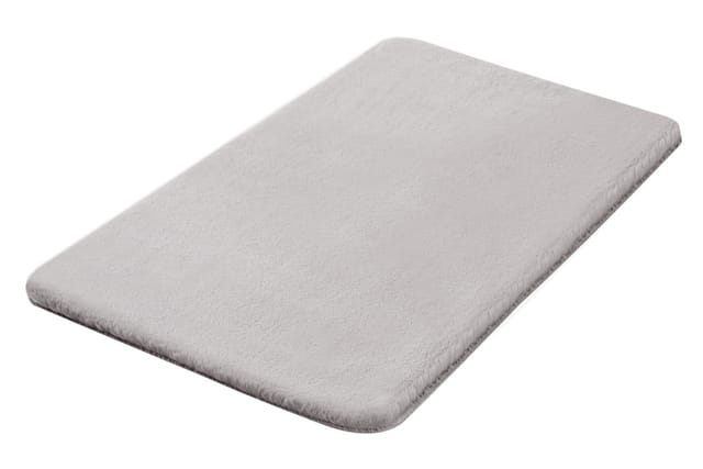 Kleine Wolke Badteppich Cony silbergrau 70 x 120 cm