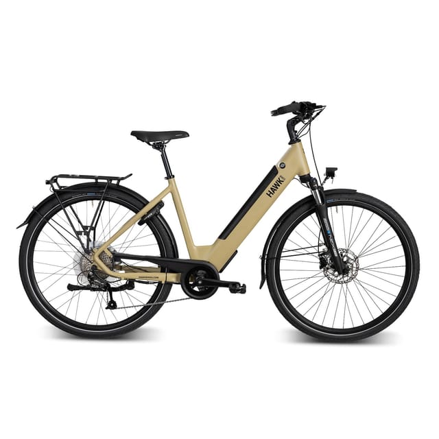 Hawk E-Trekking Lady E-Bike Damen 28 Zoll 50 cm Wave - Gelb