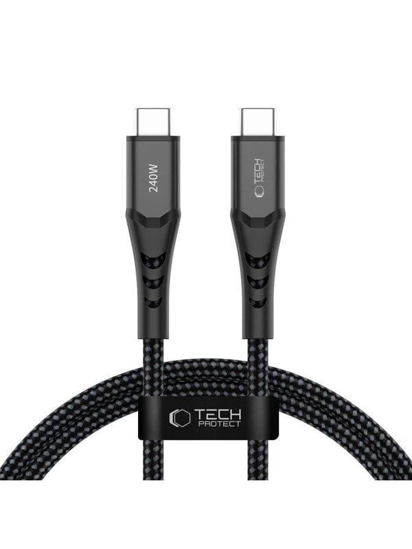 Tech-Protect Ultraboost UB11T USB-C / USB-C PD 240W / QC3.0 100 cm Cable - Black