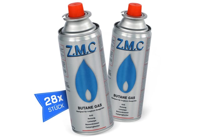 ZMC Gaskartusche Otto 28x Gas, Zubehör für Gaskocher Gaskartusche Campingkocher Brenner, MSF-1a Gaskartuschen Campinggas Bunsenbrenner Campingkocher