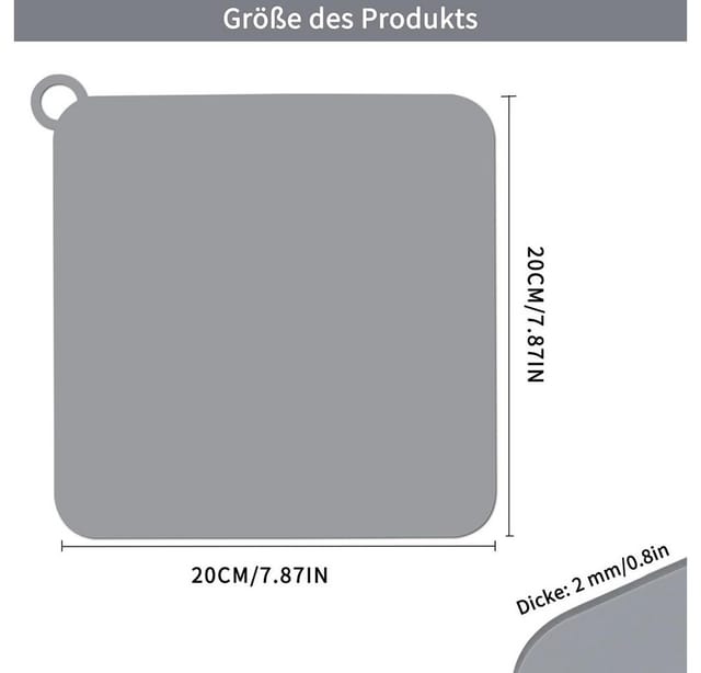 Agger Stöpsel Abflussstopfen aus Silikon,für Dusche, Küche und Badezimmer, (2 St), quadratischer Geruchsverschluss, Geruchsverschluss gegen Gerüche