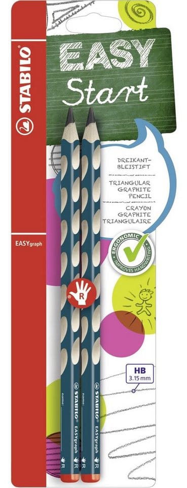 STABILO Bleistift STABILO Bleistifte EASYgraph, 2er Set HB Rechtshänder