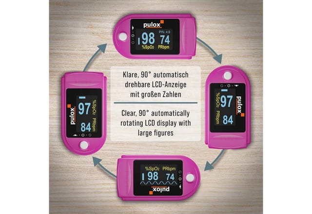 pulox Pulsoximeter PO-200 Solo pink