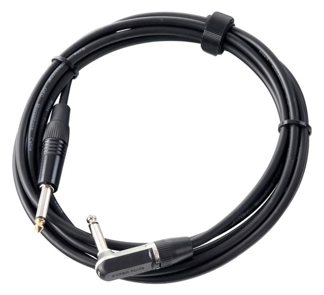 Pronomic INST-A-3 Winkel-Klinkenkabel 3 m Instrumentenkabel, 6,3mm Klinke, 6,3mm Klinke (300 cm), Hochwertige Stecker und Schirmung