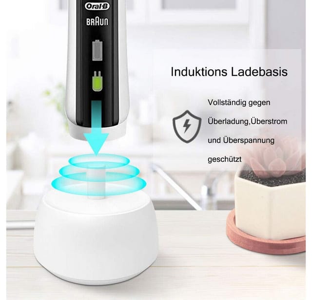 neue dawn Ladegerät für Braun 3757 Oral-B Pro/Genius /Smart Serie Ladestation Induktions-Ladegerät