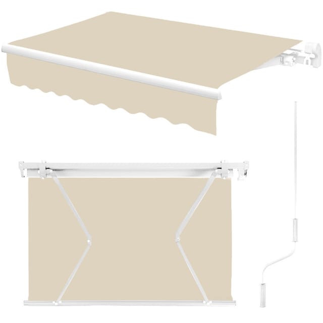 Terrassenmarkise, Balkonsonnenschutz, Rollo Mit Kurbel 400 X 250
