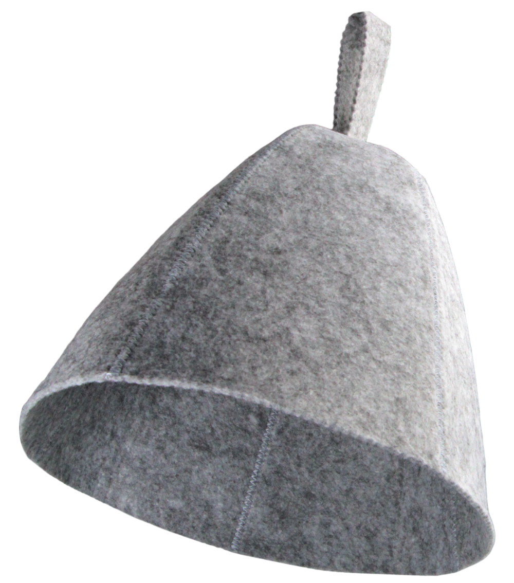 Aqua-sport Saunahut Aus Kunstfilz, Bell Unisex, Grau, As050077