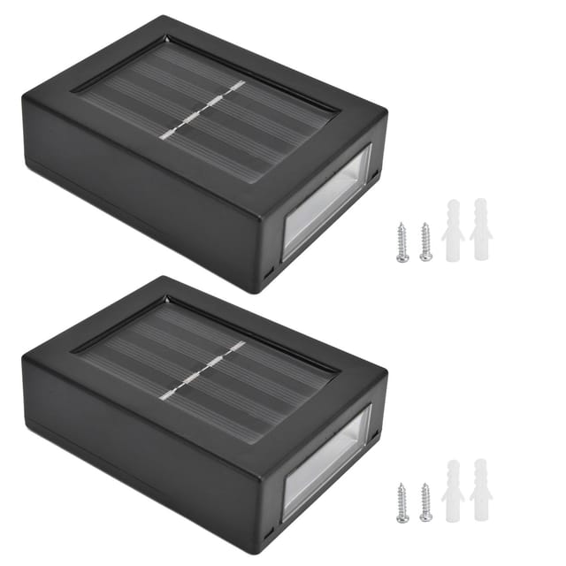 2 Wasserdichte Led-solar-wandleuchten