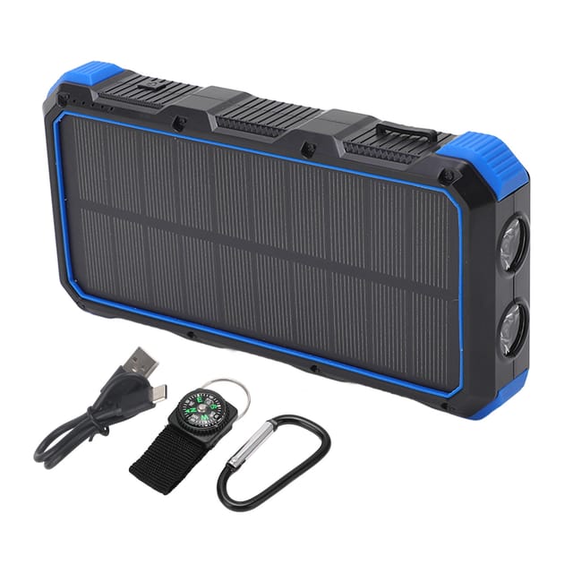 Tragbares Solarladegerät Mit 36800 Mah, Schnellladefunktion Und 3 Usb-anschlüssen