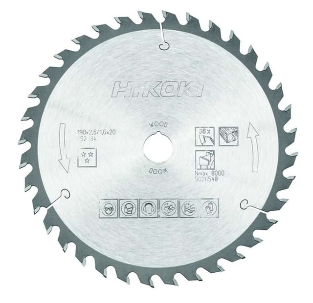 Hm Kreissägeblatt 190x20 T36 Hikoki 752484