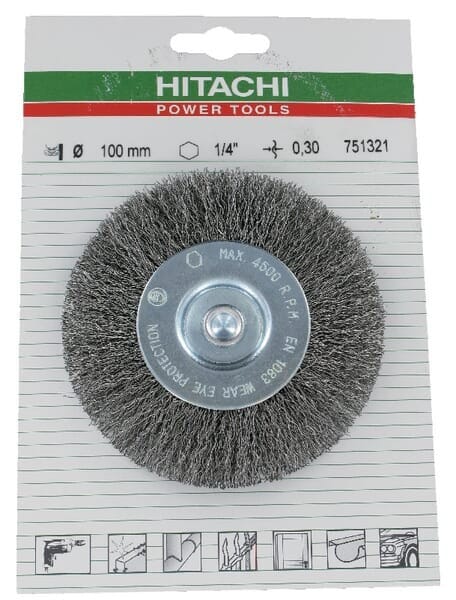 Rundbürste 100 Mm X 0,3 Gewellt Hikoki 751321
