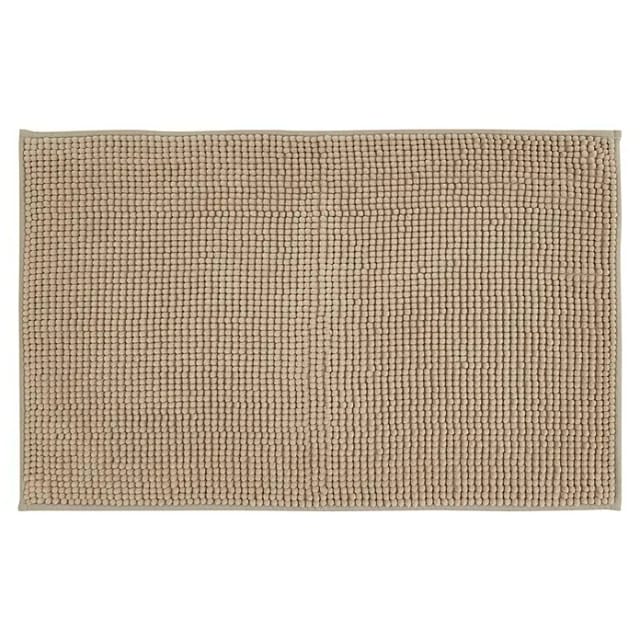 Badteppich Zottel (50 x 80 cm, Sand, 100% Polyester)