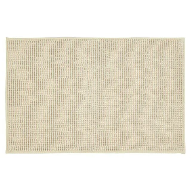 Badteppich Zottel (50 x 80 cm, Creme, 100% Polyester)