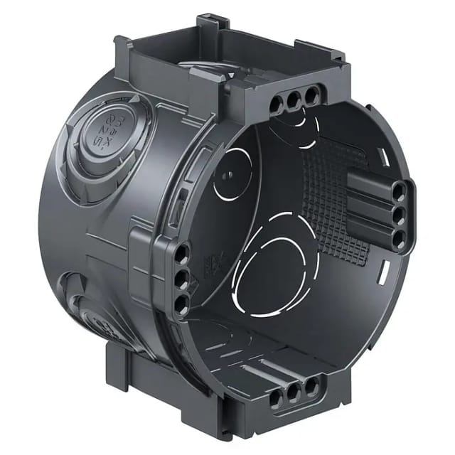 Kaiser Schalterdose (Ø x L: 60 x 46 mm, Schwarz, 25 Stk.)