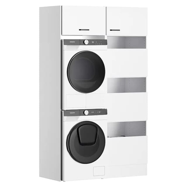 Optifit Optimulti Waschmaschinenschrank Bonn214 (L x B x H: 57,1 x 123,2 x 210 cm, Weiß)
