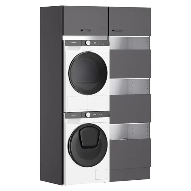 Optifit Optimulti Waschmaschinenschrank Kiel420 (L x B x H: 57,1 x 123,2 x 210 cm, Anthrazit)