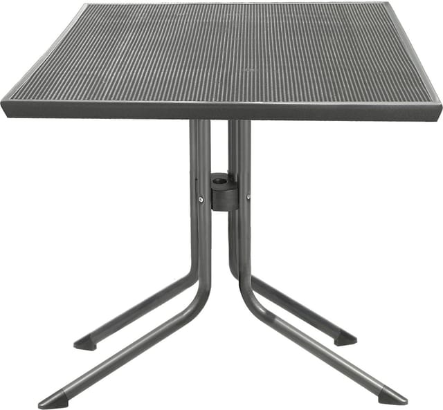 MFG Gartentisch wetterfest Stahl Mec-Mesh 80 x 80 cm