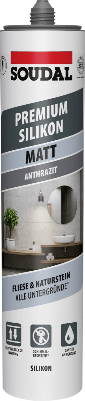 Soudal Silikon Premium anthrazit matt 300 ml