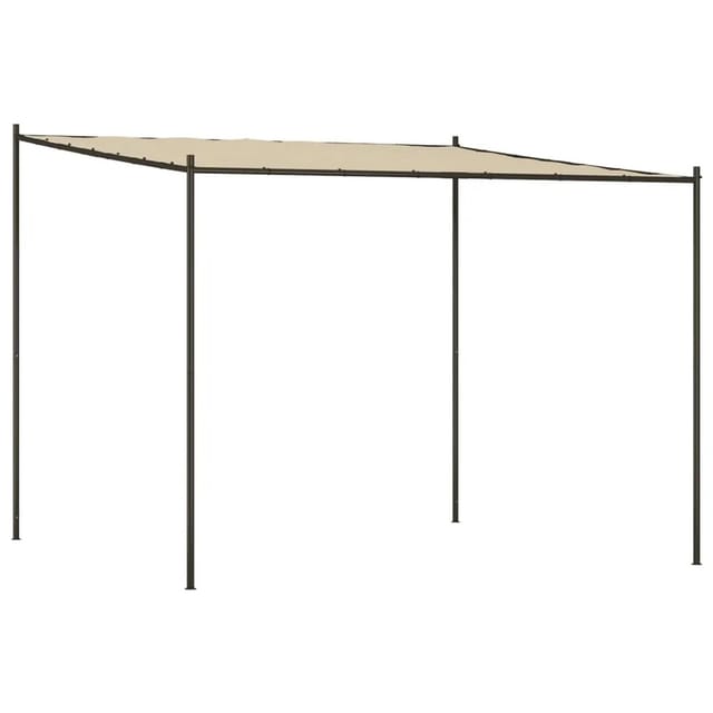 vidaXL Pavillon Beige 3x3 m 180 g/m2 Stoff und Stahl