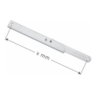 Zarges Knickstrebe 520 mm rechts mit Anschlag