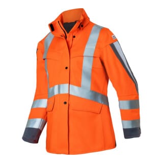 KÜBLER Wetterjacke PROTECTIQ HIGH VIS ARC2 PSA warnorange/anthrazit XL Damen