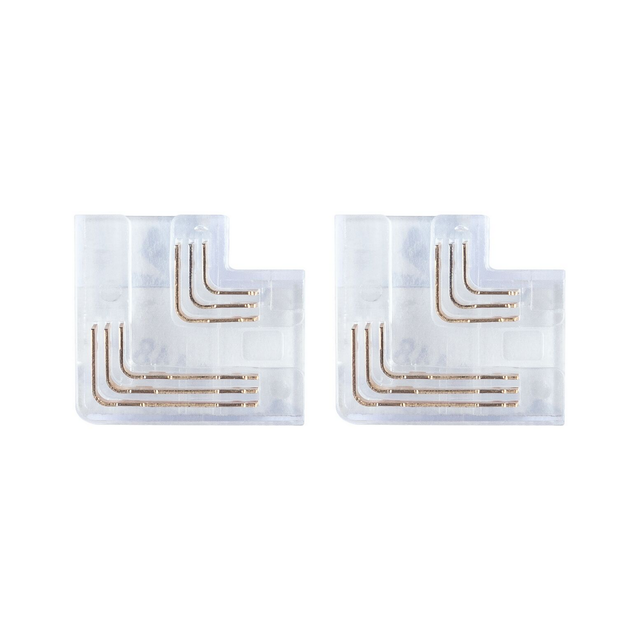 Paulmann Eckelement 'MaxLED' transparent 90° 3000 K 144 W 2 Stück