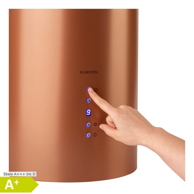 Beretta Inselabzugshaube Ø35cm Ab-/Umluft 650m³/h LED Aktivkohlefilter