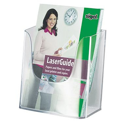 Wandprospekthalter LH116 für DIN A5 1Fach Acryl glasklar