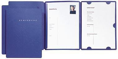 Bewerbungsmmappe SELECT 22002-02 DIN A4 Karton blau