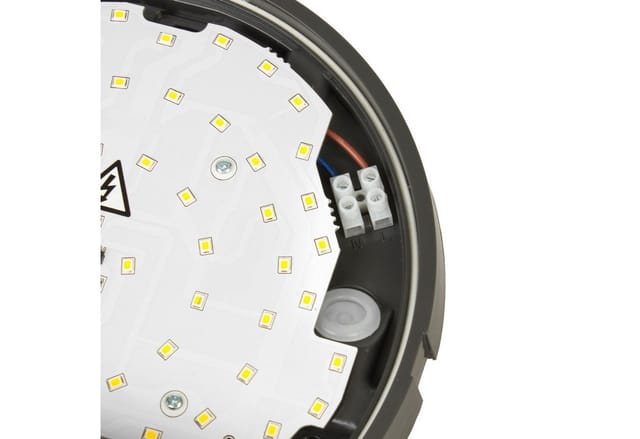 Maclean LED Deckenleuchte MCE291 LED Deckenleuchte Bewegungsmelder und Dämmerungssensor, LED fest integriert, Neutralweiß, IR Sensor Wandlampe für Flur, Keller, Außenbereich