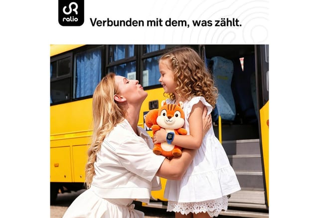 Ralio R5 Ultra 2026 4G Smartwatch Kinder mit GPS, 2+16 GB Großem Speicher Smartwatch (2MP Front + 5MP Rück, mehrere Sportmodi cm/1,72 Zoll) 900mAh Akku, SOS, Schulmodus, Perfekte Geschenke für Kinder – Sicherheit & Freiheit im Alltag.