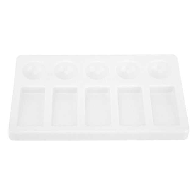 Rechteckige Aquarellfarbenpalette Für Acryl- Und Ölfarben