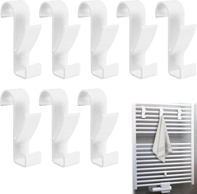 8-teiliges Handtuchhalter-set Mit Heizkörperhaken, Handtuchhalterhaken, Heizkörperhaken, Badezimmer-handtuchhaken