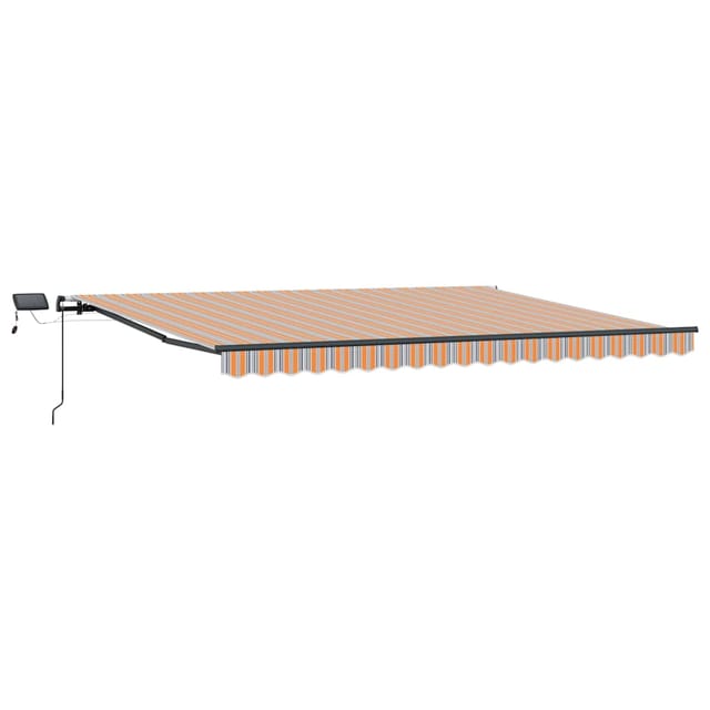 Ausziehbare Markise Mehrfarbig 400 X 350 Cm Stoff Und Aluminium Vidaxl
