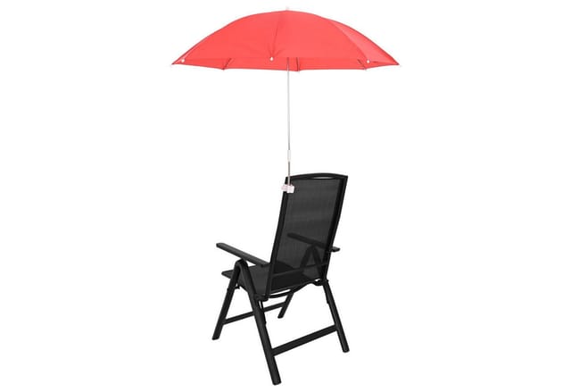Sonnenschirm Mit Klemme 2 Pcs Feuersteinrot Ø 105 X 86 Cm Vidaxl