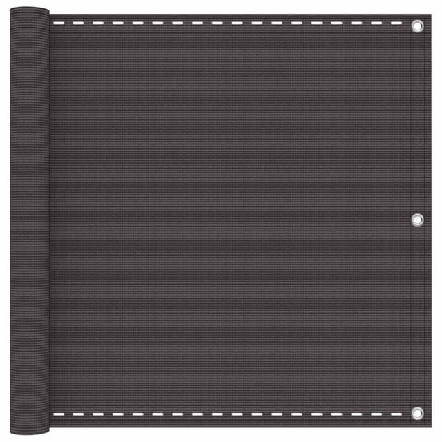 Balkonsichtschutz Anthrazit 75 X 800 Cm Hdpe Und Aluminium Vidaxl