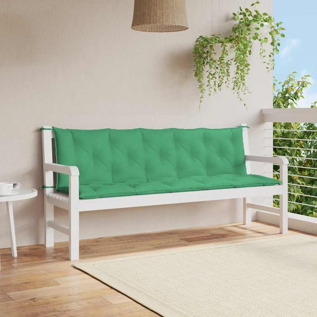 Gartenbank-auflage Grün 180x(50+50)x7 Cm Oxford-gewebe