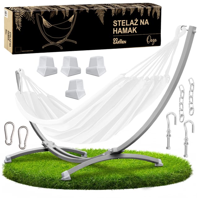 Hängemattengestell, Gartenhängemattenständer, Für Zwei Personen, Metall, Grau, Robust, 250 Kg