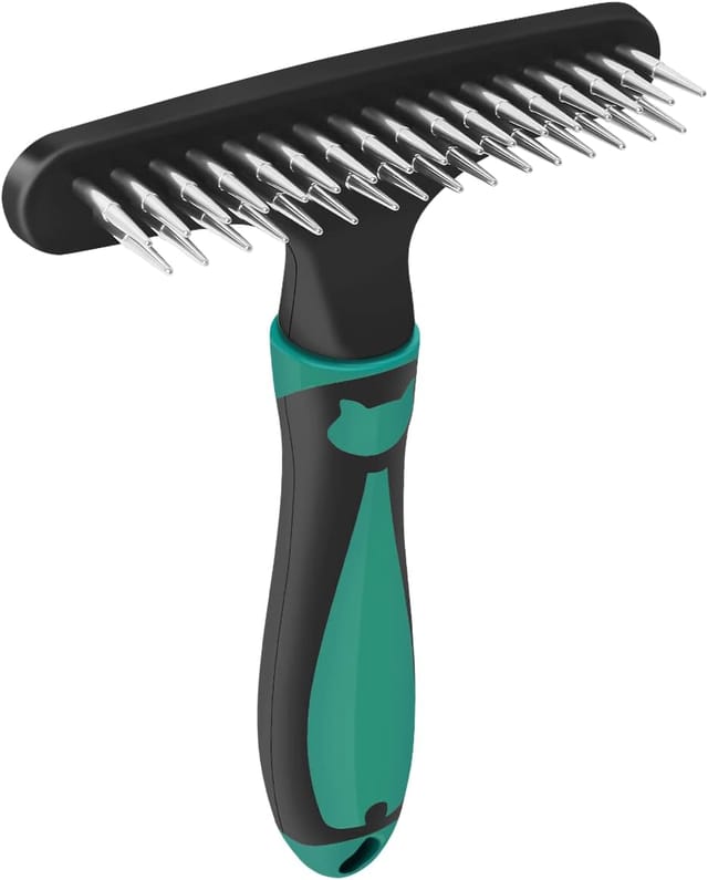 Teppichrestaurierung, Teppichrechen, Teppichpflegerechen, Langflor-teppichrechen, Teppich- Und Läuferhaarentferner, Rechenkamm, Hundehaarentfernungsbürste Mit Silikongriff (grün)