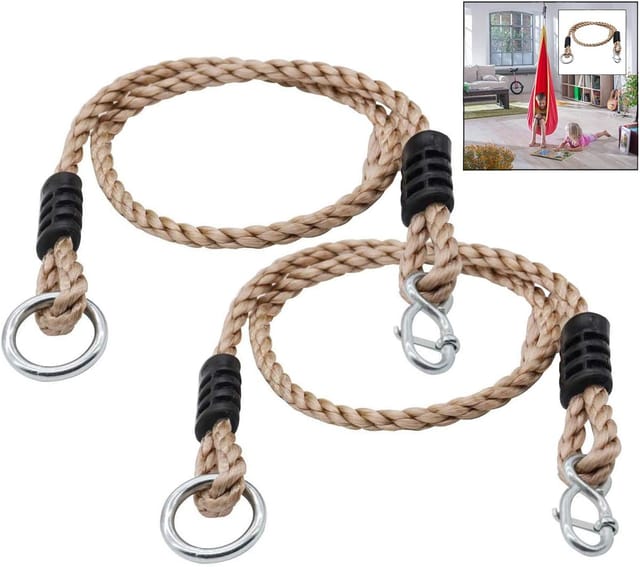 Schaukel – Verstellbares Nylonseil, Robust, Tragkraft 200 Kg, Für Schaukelstühle, Hängematten Und Gartenmöbel, Metall