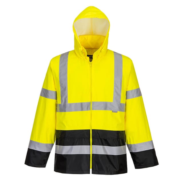 Veste De Pluie Hi-vis Bicolore Couleur : Jaune/noir Taille Xxl - Portwest